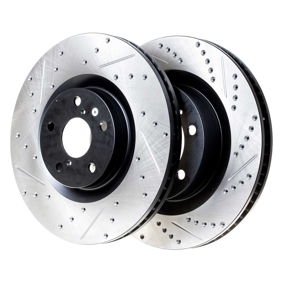 Vuhasa sport slotted & dimpled brake rotors