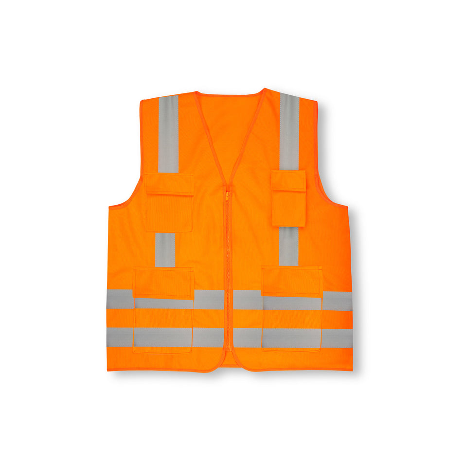 High Visibility Safety Vest with Reflective Strips